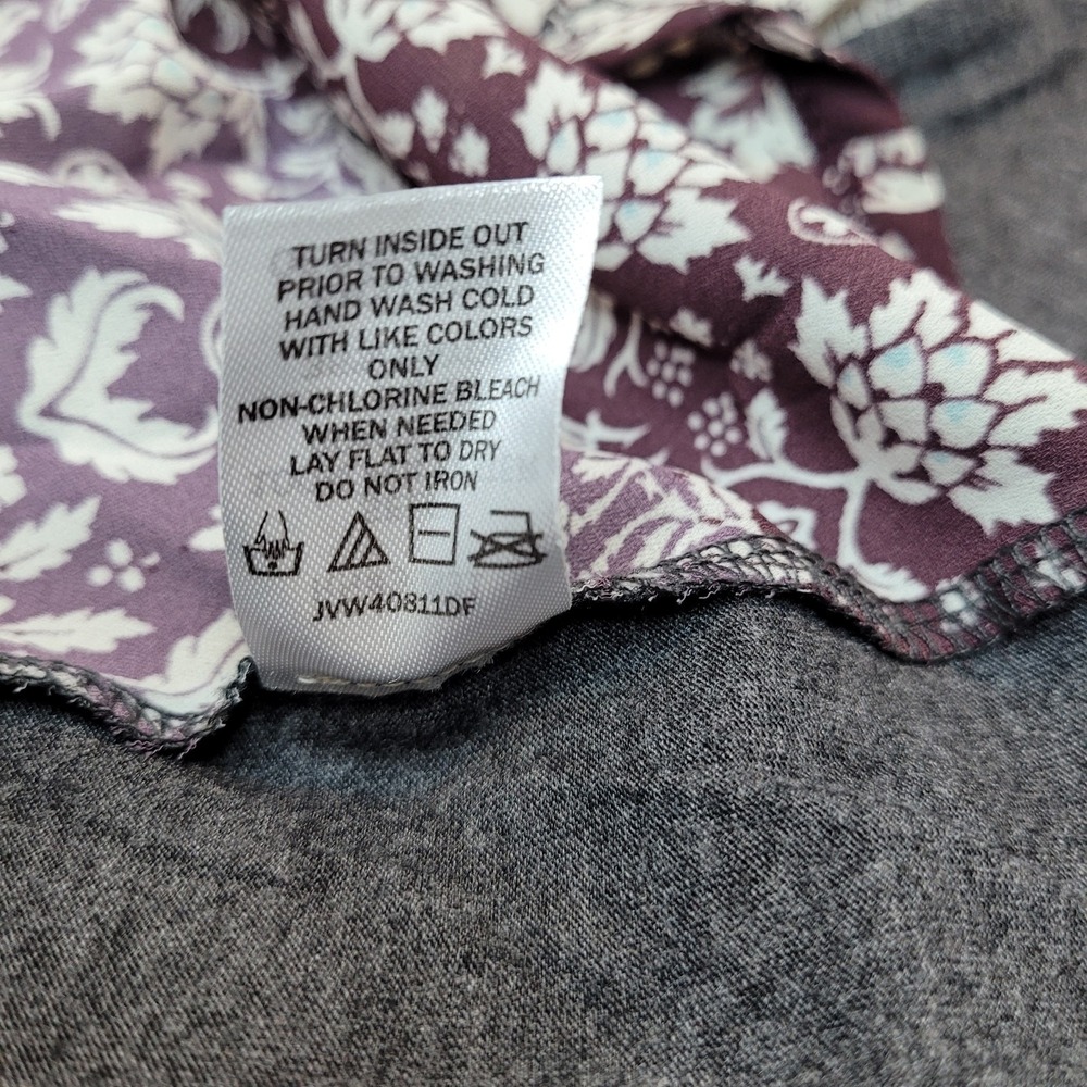 Jolt, Ivory Gray Paisley Top, Ragland Sleeve, XXL‎ - Picture 6 of 6